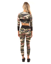 Load image into Gallery viewer, Virginia Camouflage Sports Top - Brown/Green
