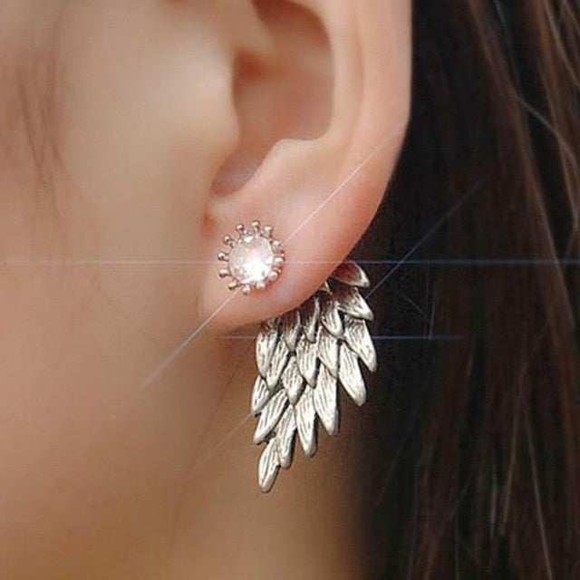 Crystal Flower Stud Earrings